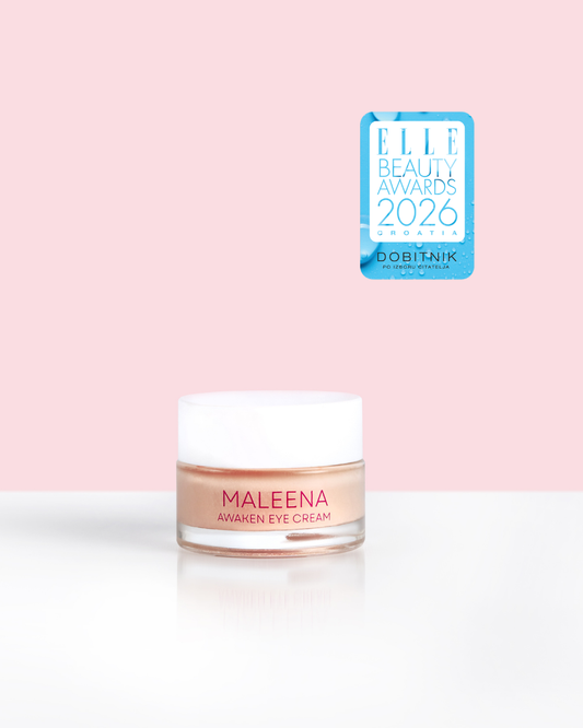 Awaken eye cream s žigom od Elle beauty awards 2026. za dobitinka nagrade u najboljoj okoloočnoj njezi po izboru publike.